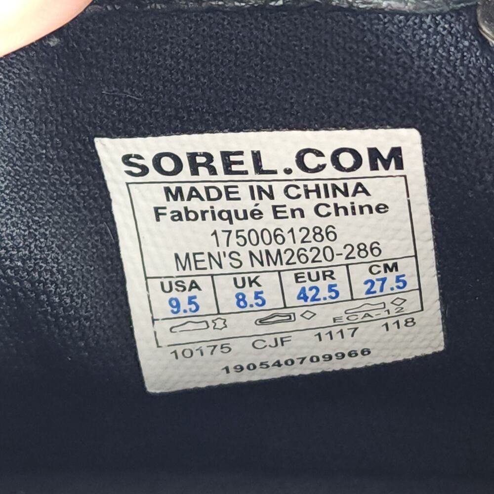 Sorel Men's Madson US 9,5 Brown Leather Waterproof Lace-Up Ankle Hiker Boots - Picture 11 of 16
